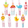 8Pcs Kids DIY Wind Chimes Art Crafts Toy for Children Garden Home Party Educational Handmade Teaching Aids Girls Christmas Gifts