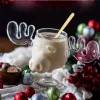8oz 240ml Christmas Vacation Moose Mug Or Cat Spoon Xmas Reindeer Head Creative Elk Glass Wine Beer Water Juice Milk Cup Gifts