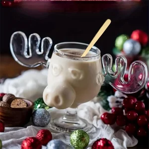 8oz 240ml Christmas Vacation Moose Mug Or Cat Spoon Xmas Reindeer Head Creative Elk Glass Wine Beer Water Juice Milk Cup Gifts