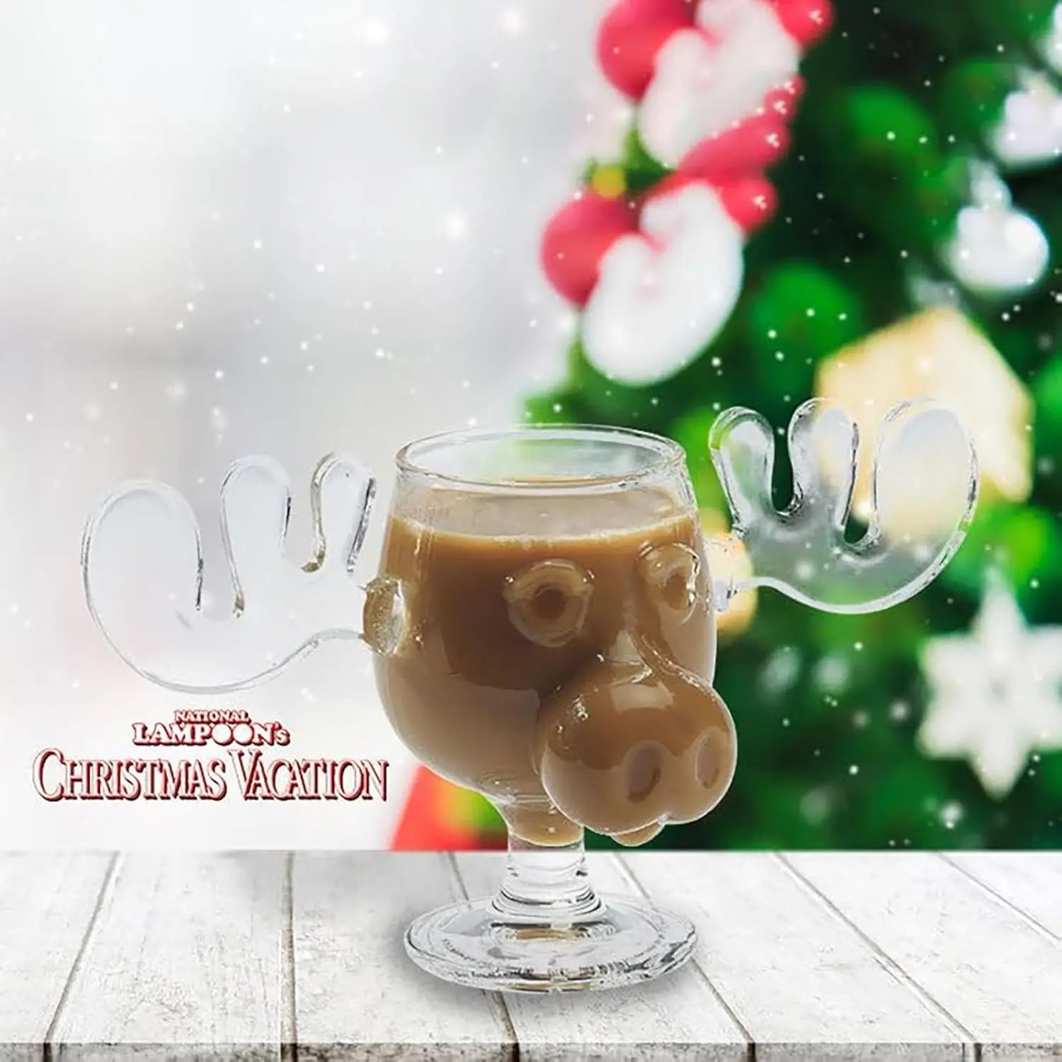 8oz 240ml Christmas Vacation Moose Mug Or Cat Spoon Xmas Reindeer Head Creative Elk Glass Wine Beer Water Juice Milk Cup Gifts - Image 5