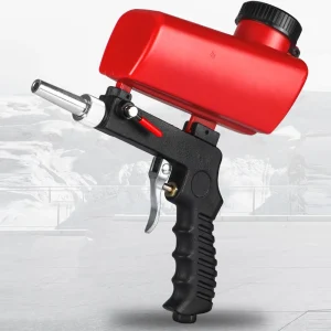 90PSI Gravity Sandblasting Gun Kit, 6.5mm Nozzle Small Handheld Pneumatic Sand Blasting Machine, Household Air Power Tools