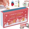 @2026 HOT SALES Advent Calendar at Christmas Cross Point Countdown Embroidery Kit Motifs for Beginner Lovers Christmas gift