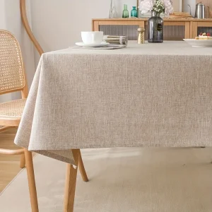 A solid-color fabric tablecloth with thick polyester, plain and simple, modern style, high-end, Nordic coffee table cloth.