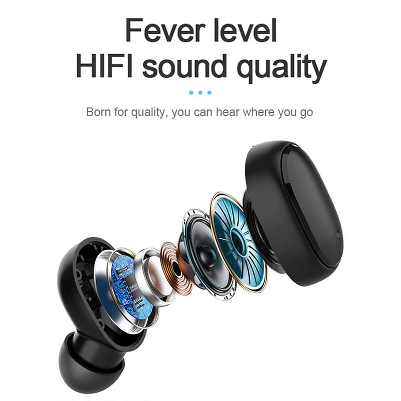 A6s TWS Bluetooth Earphones In Ear Bluetooth 5.0 Running Sports Stereo Buttons Mini Pods With Microphone Wireless Headphones - Image 3
