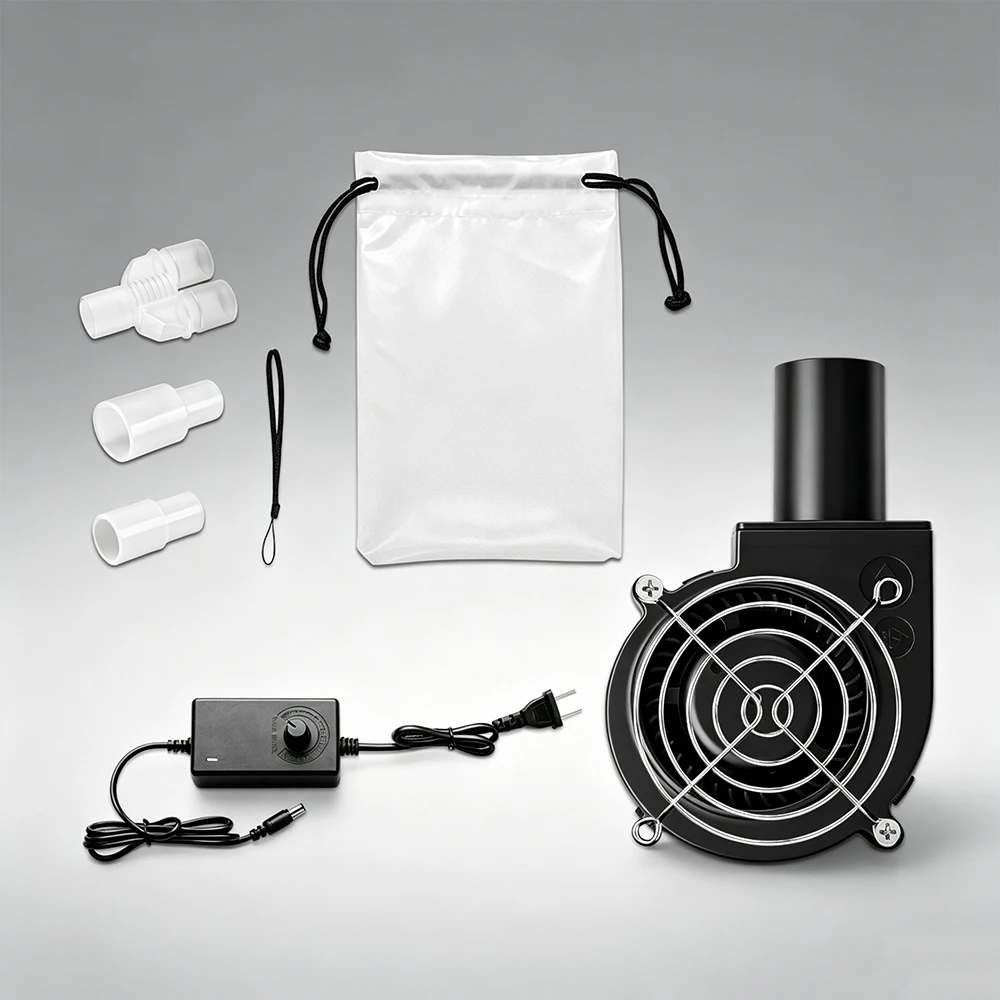 Adjustable CPAP Hose Dryer for Tubing Duct Cleaning Airflow Blower Cleaner Drying After Washing Tool Accessories