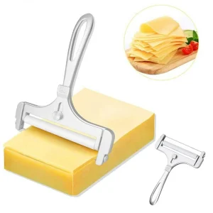 Adjustable Cheese Slicer Thickness Butter Cutter Soft and Semi-Hard Kitchen Cooking Cheddar Grater Stainless Steel Gadgets ﻿