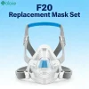 All-in-One AirFit F20 Replacement Mask Set with Memory Foam Cushion - Headgear, Frame, Clips, and Essential Accessories Included