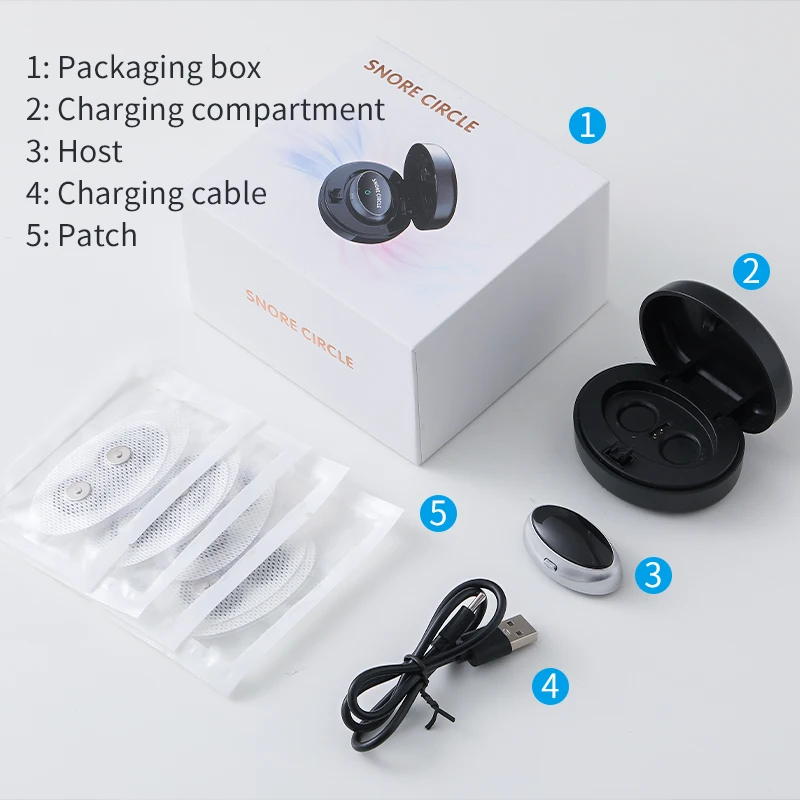 Anti Snore Device - Dual-Pulse Stimulation Sleep Apnea Relief Snore Reduction Muscle Trainer Better Breath Health Care Tool - Image 3