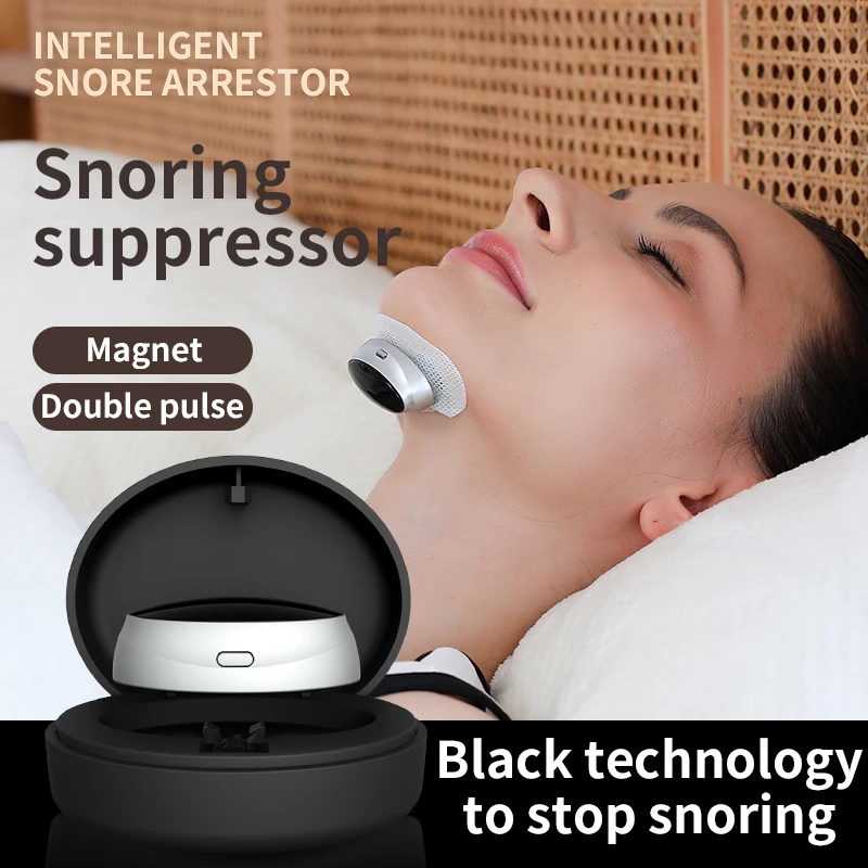 Anti Snore Device - Dual-Pulse Stimulation Sleep Apnea Relief Snore Reduction Muscle Trainer Better Breath Health Care Tool