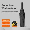 Automatic Umbrella 24 Bone Solid Color Automatic Umbrella Light Collapsible Large Size Outdoor Sunshade Uv Protection New