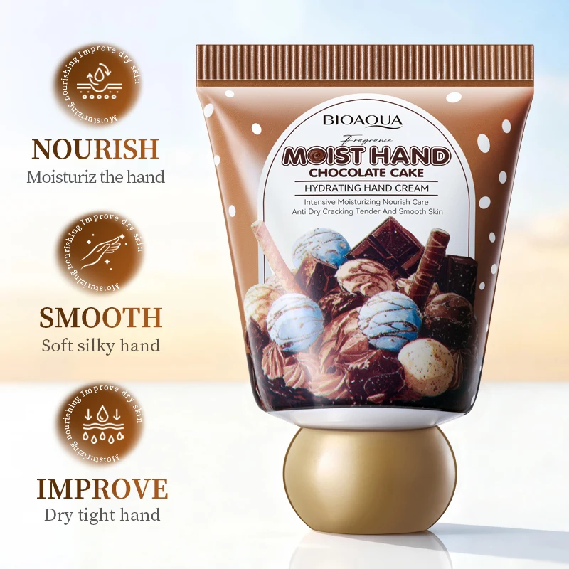 BIOAQUA Chocolate Hand Cream Moisturizing Nourishing Anti-aging Anti Wrinkles Whitening Creams Hands Skin Care Products