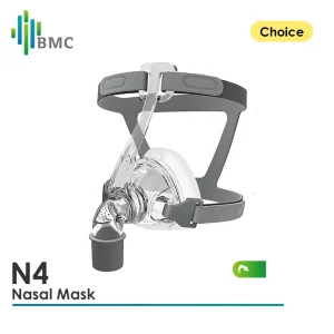 BMC CPAP Mask N4 Nasal Mask CPAP Mask Sleep Mask with Headgear S/M/L Different Size Suitable For CPAP Machine Connect Hose
