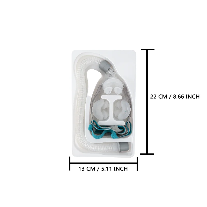 BMC Nasal Pillows Apnea Mask S/M/L Sizes All in No Measurement Required CPAP Masks for APAP BiPAP Sleep Apnea Device - Image 2