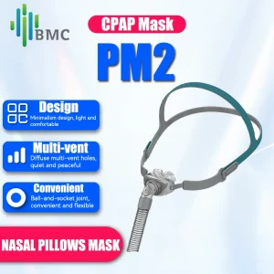 BMC Nasal Pillows Apnea Mask S/M/L Sizes All in No Measurement Required CPAP Masks for APAP BiPAP Sleep Apnea Device