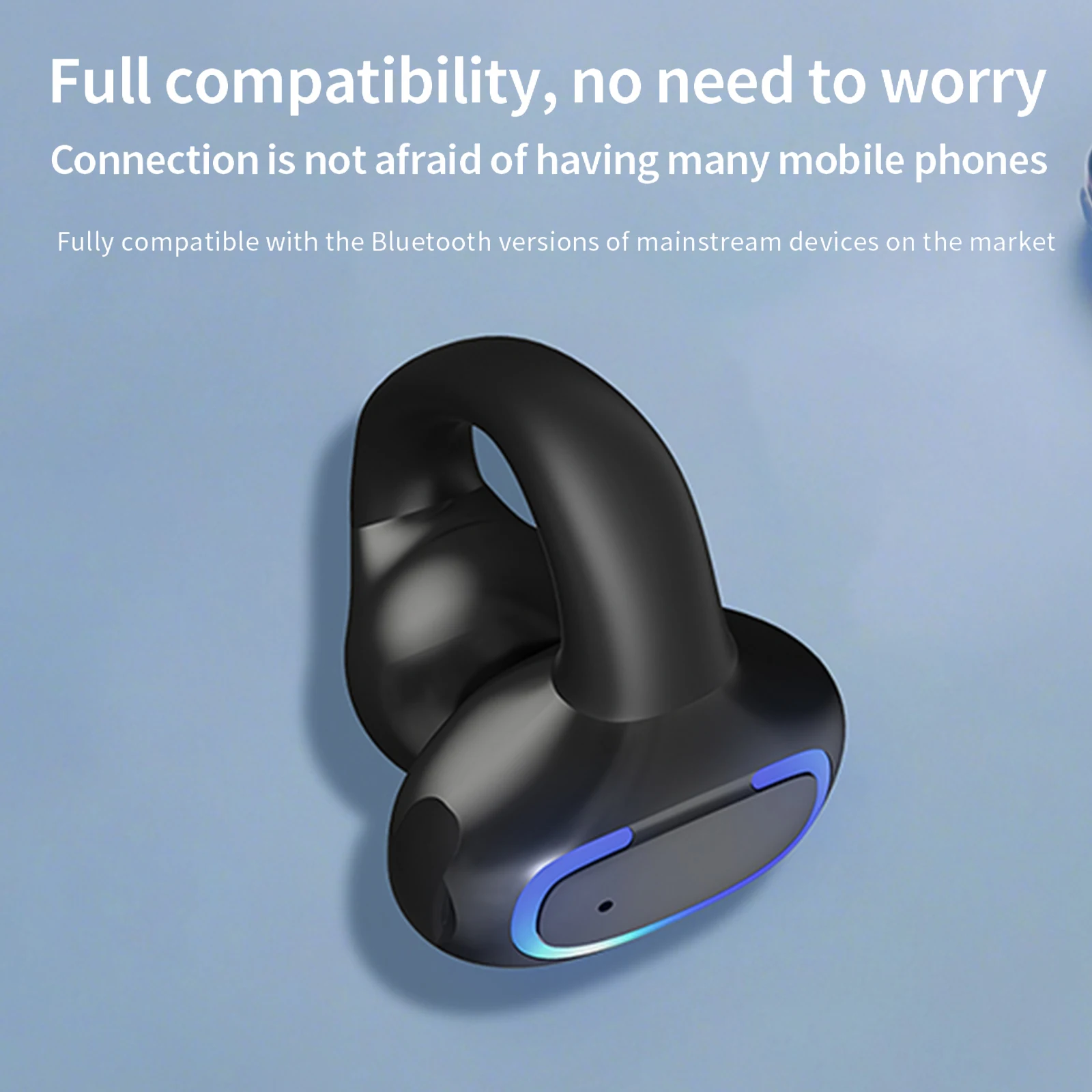 BT 5.4 Wireless Mini Single Earbud IPX5 Waterproof Noise Canceling Earphones Multi-Purpose Stereo BT Earbuds for Home & Office - Image 5