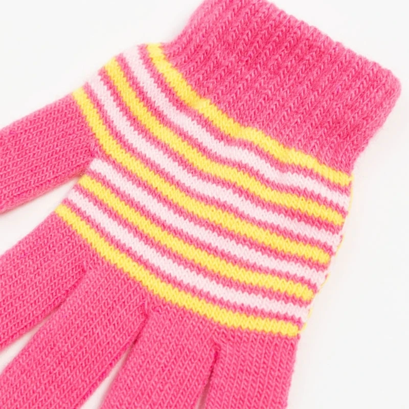 Baby Boys Girls Full Finger Gloves Winter Knitted Stripe Mitten Kids Outdoor Gloves for 1 2 3 4 5 Years Old Children Accessories - Image 4