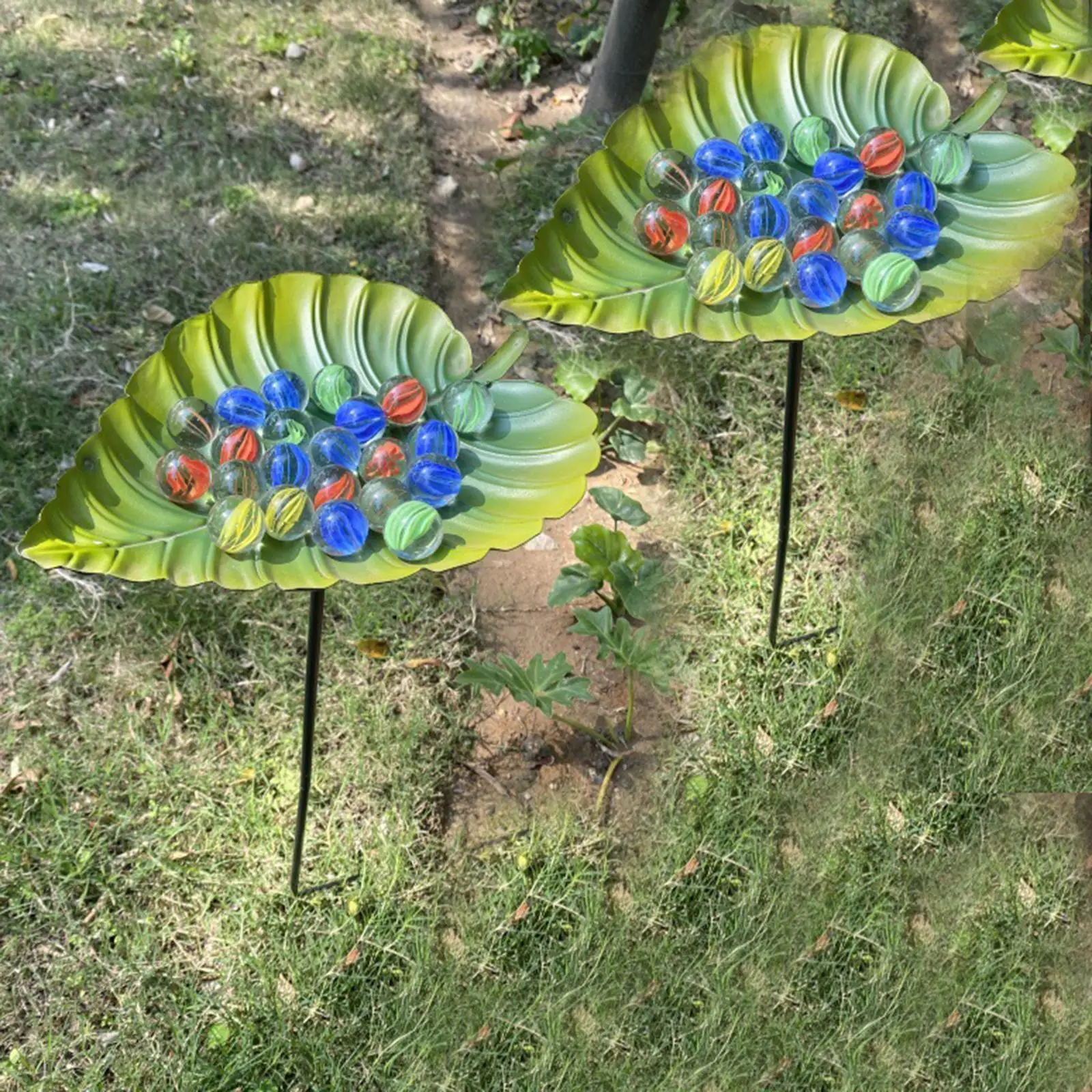 Bird Baths for Outdoors,Bird Feeder Bath,Leaf Shape Detachable Pole Birdfeeder with Metal Stake for Outdoor,Garden,Courtyard Bird Baths for Outdoors,Bird Feeder Bath,Leaf Shape Detachable Pole Birdfeeder with Metal Stake for Outdoor,Garden,Courtyard