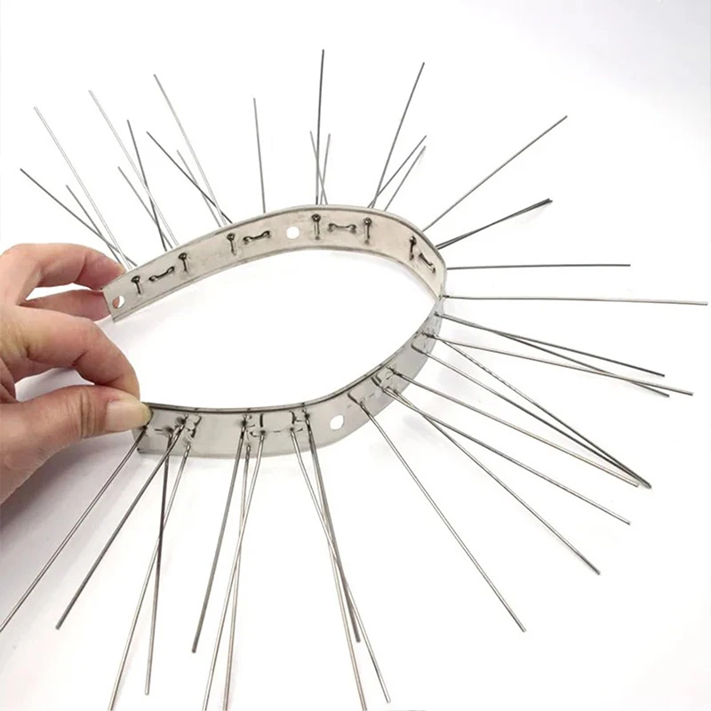 Bird Spikes Repellent Supplies Against Pigeons Crows Repeller Outdoor Defense Scare Birds Garden Scarecaper Outside Anti Gadgets - Image 6
