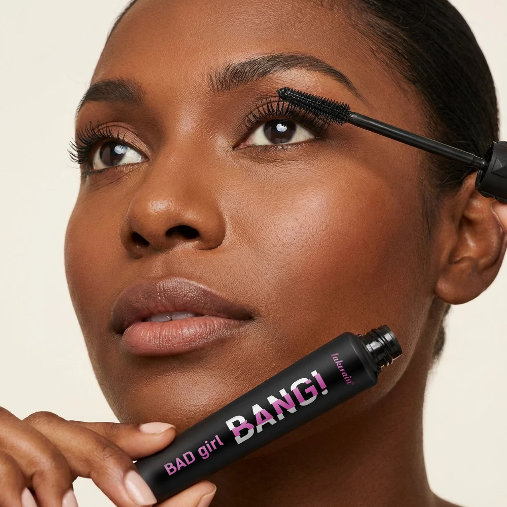 Black Waterproof Mascara 4D Lengthening Curling Volumizing Eyelash Extension Smudge Proof Long Lasting Korean Eye Makeup - Image 5