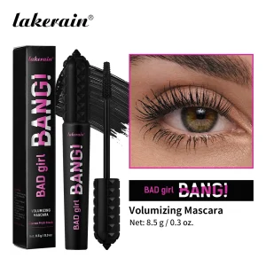 Black Waterproof Mascara 4D Lengthening Curling Volumizing Eyelash Extension Smudge Proof Long Lasting Korean Eye Makeup