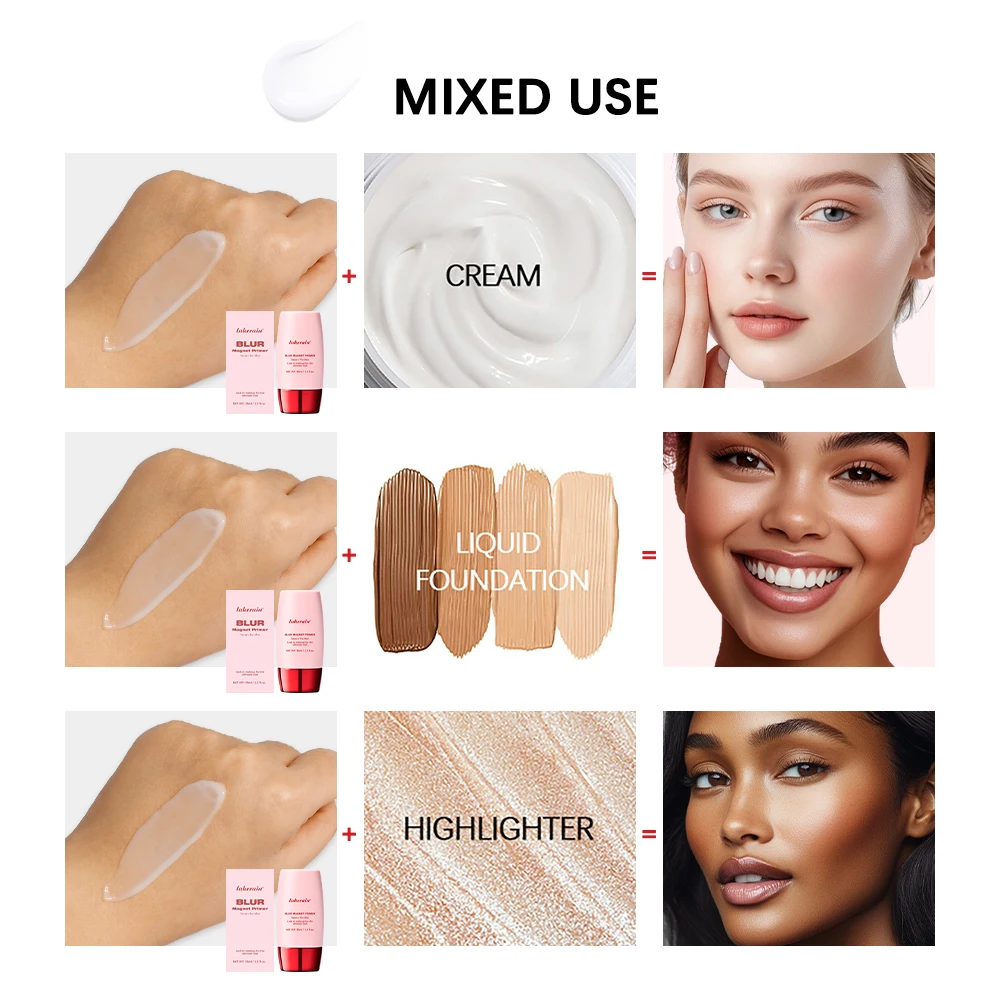 Blur Magnet Primer Base Makeup Natural Matte Make Up Foundation Blur Primer Pores Invisible Even Skin Tone Facial Base Cosmetics - Image 5