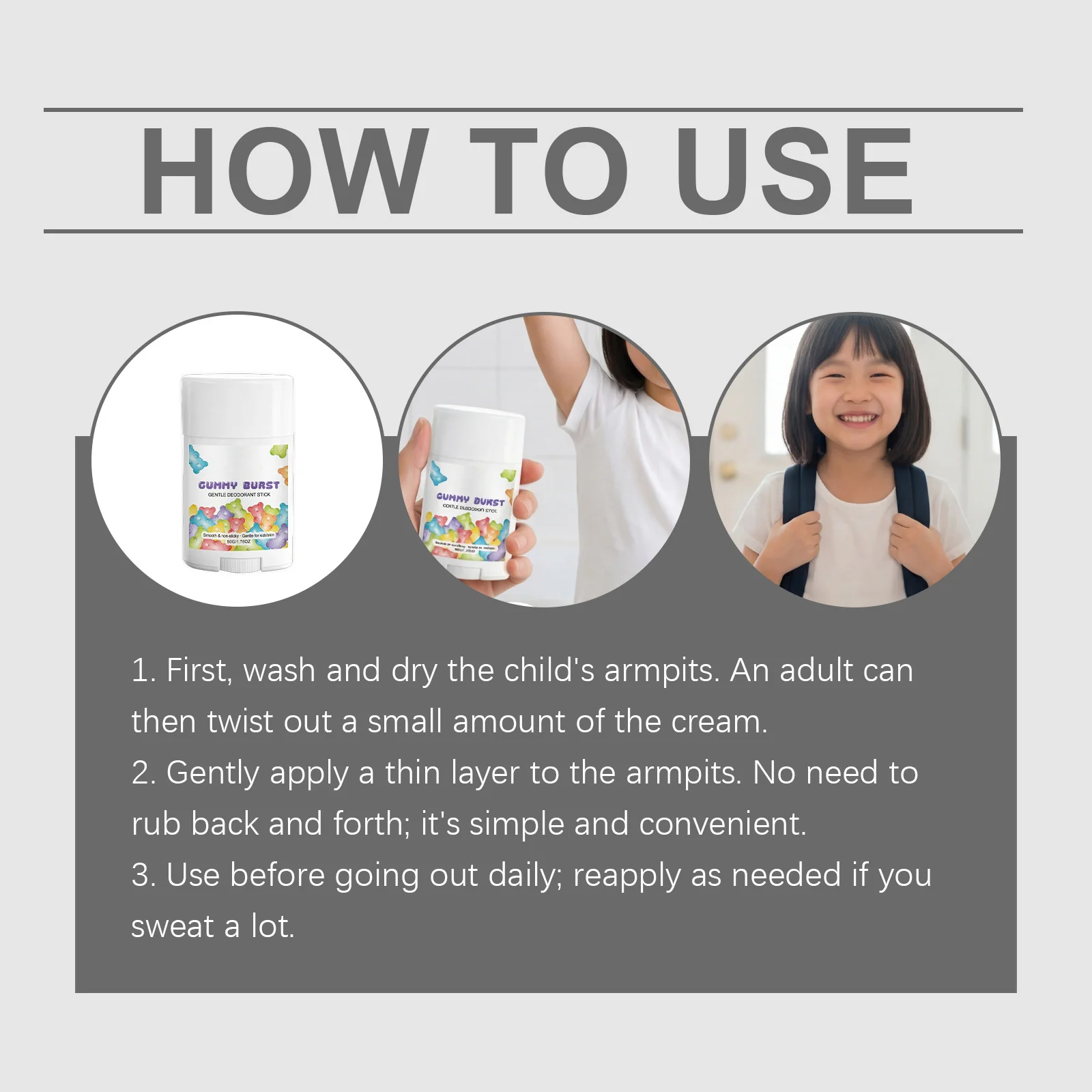 Body Odor Remover Antiperspirant Stick for Kids Sweat Odor Inhibiting Armpit Refreshing Lasting Fragrance Body Deodorant Stick - Image 6