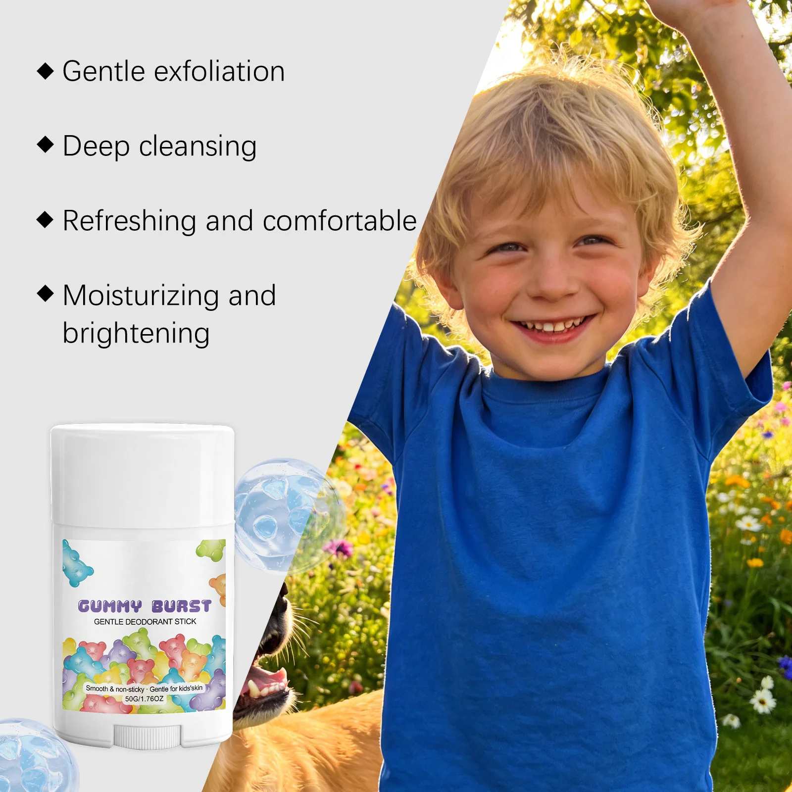 Body Odor Remover Antiperspirant Stick for Kids Sweat Odor Inhibiting Armpit Refreshing Lasting Fragrance Body Deodorant Stick - Image 3