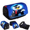 Brawl Stars Pencil Case Spike 8-Bit Virus Cartoon Large Capacity Pen Bag Wear Resistant Oxford Stationery Pouch for Boys Girls