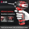 CHIGO Brushless Electric Drill Cordless Knockable Driller Driver 80N.m 18V Screwdriver Li-ion Battery Electric Power Tools