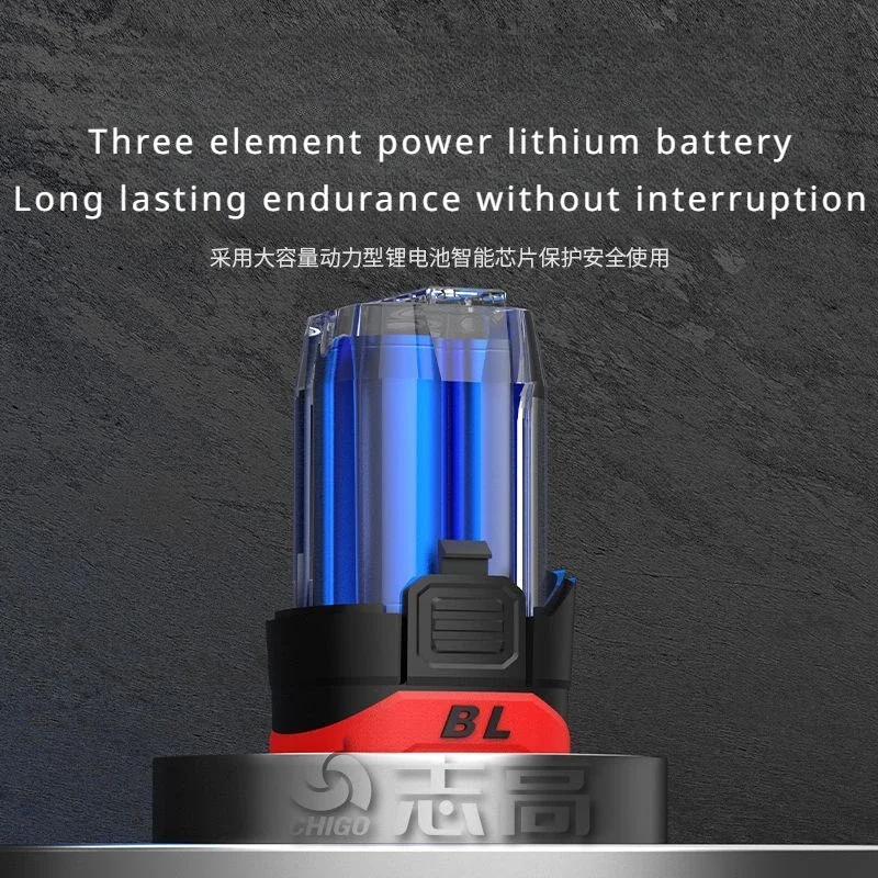 CHIGO Brushless Electric Drill Cordless Knockable Driller Driver 80N.m 18V Screwdriver Li-ion Battery Electric Power Tools - Image 5