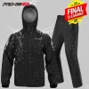 CLEARANCE Summer Black Motorcycle Raincoat Rain Jacket Pants Waterproof Reflective Rain Suit