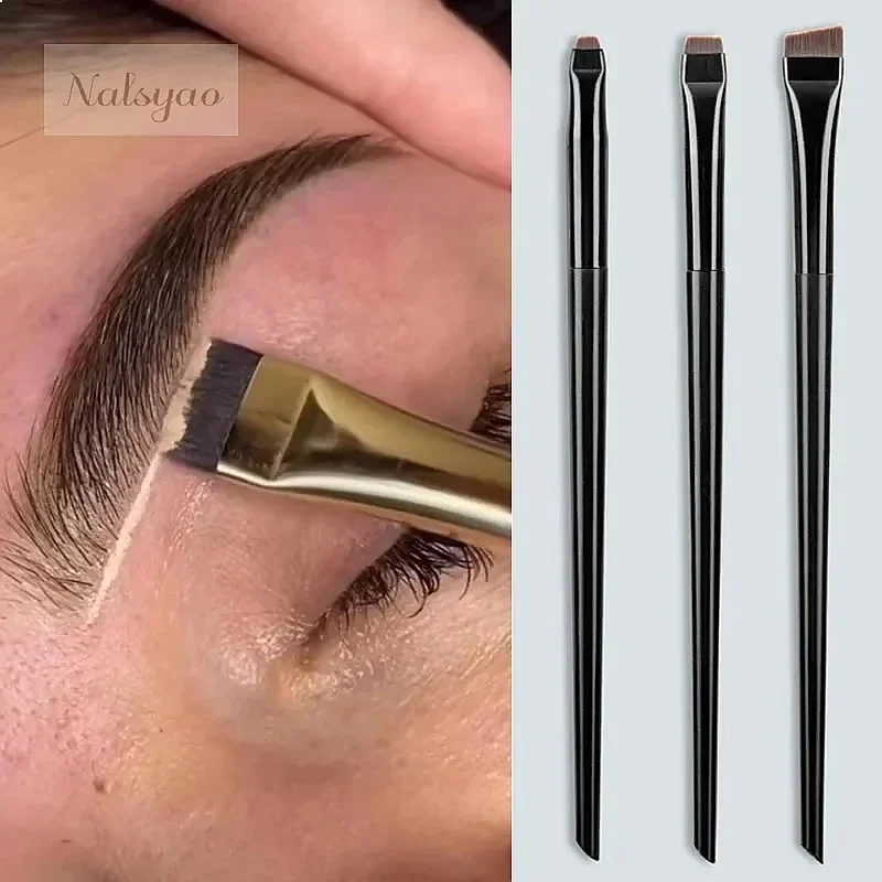 CNK 3/1 Pc Blade Eyeliner Brush Eyebrow Brushes Portable Eyebrow Mapping Tool Brow Lamination Brush Fine Eye Liner Makeup Tools - Image 2