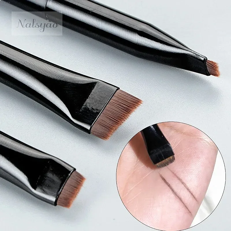 CNK 3/1 Pc Blade Eyeliner Brush Eyebrow Brushes Portable Eyebrow Mapping Tool Brow Lamination Brush Fine Eye Liner Makeup Tools - Image 3