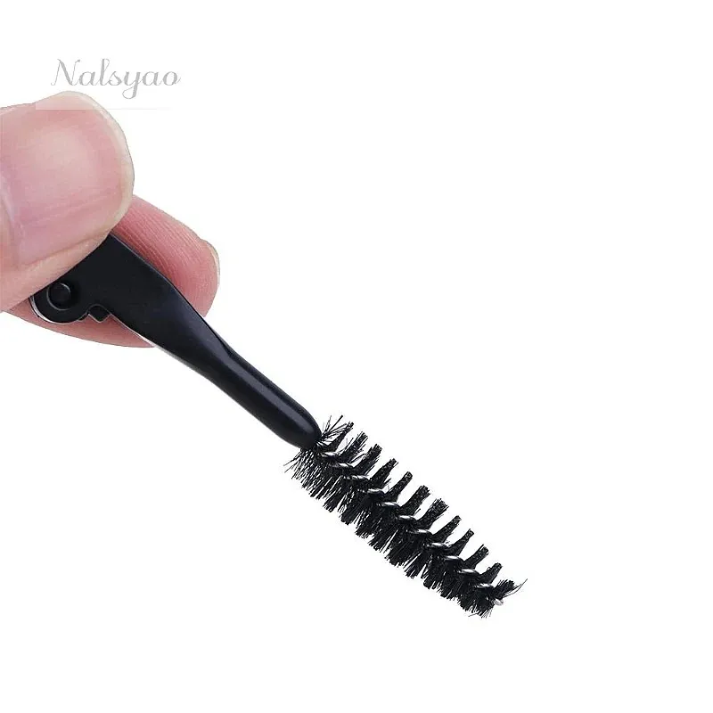 CNK Wholesale Tool Eyelash Separator Portable Mascara Applicator Duo Angled Eyebrow Brush Foldable Spoolie - Image 5