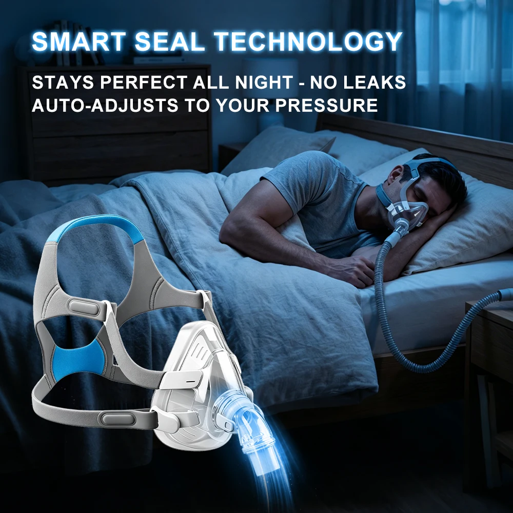 CPAP AirFit F20 Replacement Mask with Elbow Connector Set - Includes Mask Cushion, Headgear, Frame, Elbow & Clips F20 Masks Set - Image 6