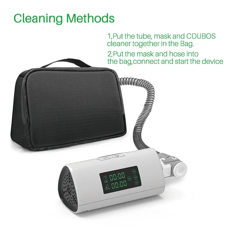 CPAP Cleaner Respirator Breathing Sanitizing Machine Disinfection Ozone Generator Sanitizers Sterilizer Portable for Home Travel - Image 5