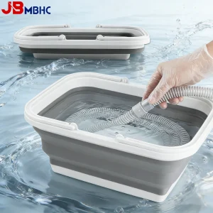 CPAP Cleaning Tub Collapsible Wash Basin for CPAP Tube Hose Tubing Portable Reusable Cleaning Bucket Tub CPAP Accessories Basin