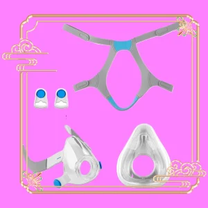 CPAP Face Mask For AirFit F20 Auto CPAP Respirator Ventilator Device with Frame Accessories Sleep Aid Apnea Masks Anti Snoring