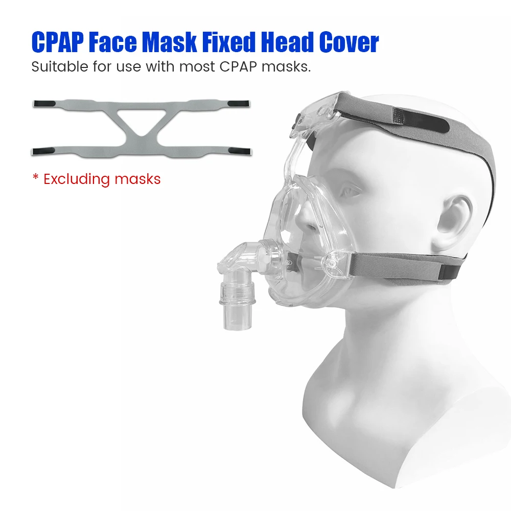 CPAP Headgear Strap Full Face Mask Ventilator Headgear Universal Headgear Strap Replacement Headband for Most Mask - Image 2