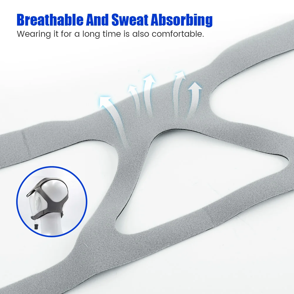 CPAP Headgear Strap Full Face Mask Ventilator Headgear Universal Headgear Strap Replacement Headband for Most Mask - Image 5