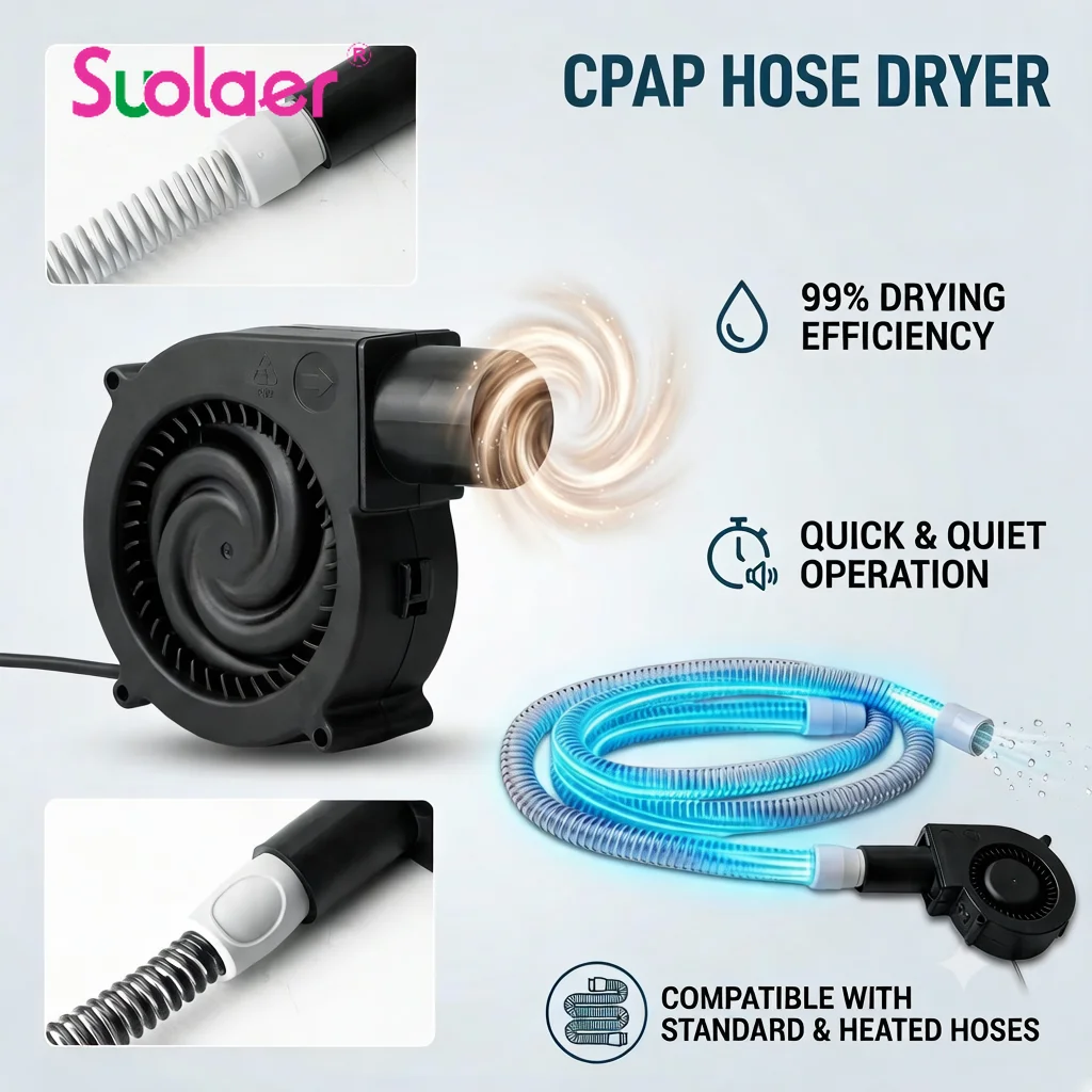 CPAP Hose Dryer for Universal 22mm Tubing, CPAP Tube Dryer CPAP Tube Cleaner Blower Fan for Airsense Tubes, Hoses Drying Quick - Image 4