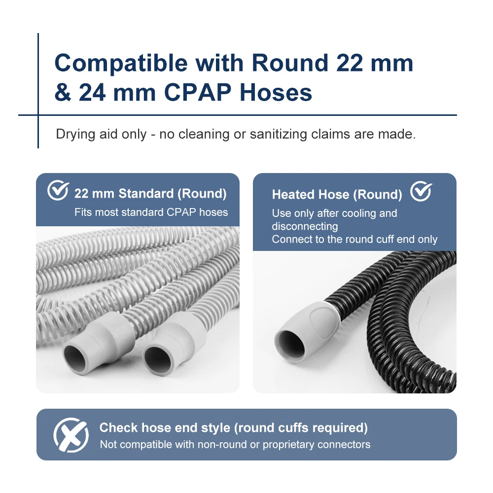 CPAP Hose Tubing Dryer & Cleaning Brush Set, Blower Fan & Hose Cleaner for Most Tubing, Easy-to-Use Device for Efficient Drying - Image 4