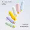 Candy Color Cute Simple Style Mini Portable Folding Umbrella for Women Lightweight Compact UV Protection Dual Use Sunny Rain Out