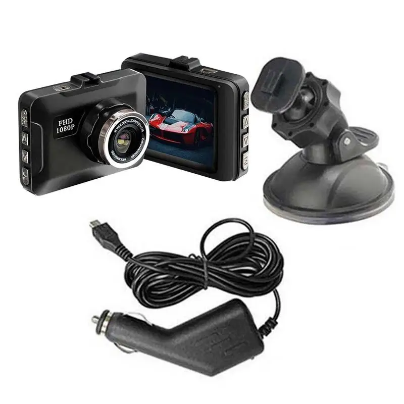 Car Dash Cam 1080P Full HD Driving Recorder Built-in G Sensor 2 Inch Screen Night Vision Wide Angle 24H Parking Mode Camera - Image 4