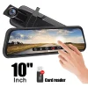Car Rearview Dash Camera Front Wide 10.0 Inch Full Screen 1080P Auto Lens Cam Car Recorder Stream Media Auto 4K DVR