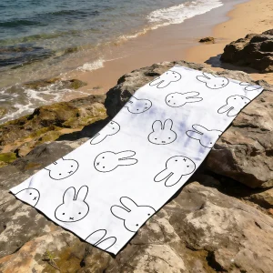 Cartoon Bunny Rabbit Cute M-Miffy n-nijntje soft Dry Beach Towels Trip Towel swim Summer Holiday Vacation bathing Pool Camp Gift