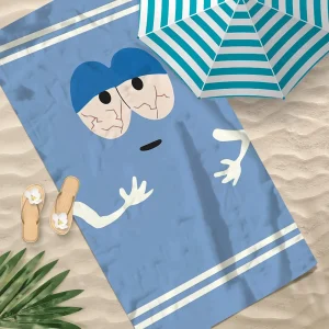 Cartoon Funny T-Towelie Towel Soft Pool Gift For Travel Gym Shower Camping Quick Dry Sports Large Beach Towel
