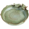 Ceramic Bird Bath for Outside Weather Resistant Bird Bath Bowl Only Vintage Birdbath for Outdoors Garden Tabletop Deck Balcony