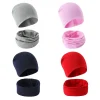 Children Beanie Hat Scarf Autumn Winter Solid Color Warm Toddler Hat Scarf for Girls and Boys Infant Hats Set Kids Neck Warmer