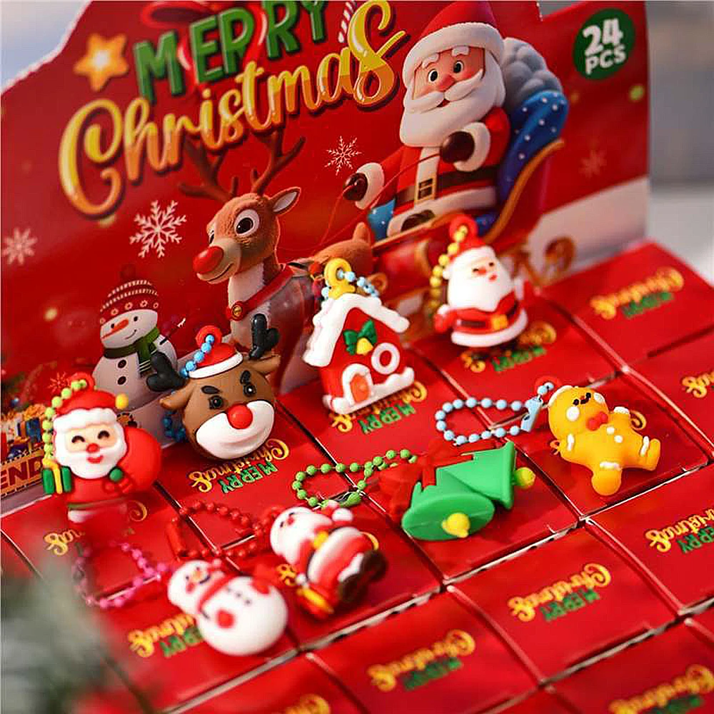 Christmas Advent Calendar Presents Gift Box Decorations 2026 New Gifts Figurine Things For Diy Christmas Gifts Blind Box 24pcs - Image 3